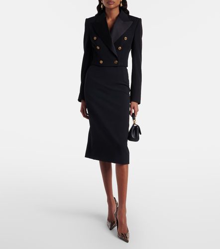 Veste raccourcie en laine et soie - Dolce&Gabbana - Modalova