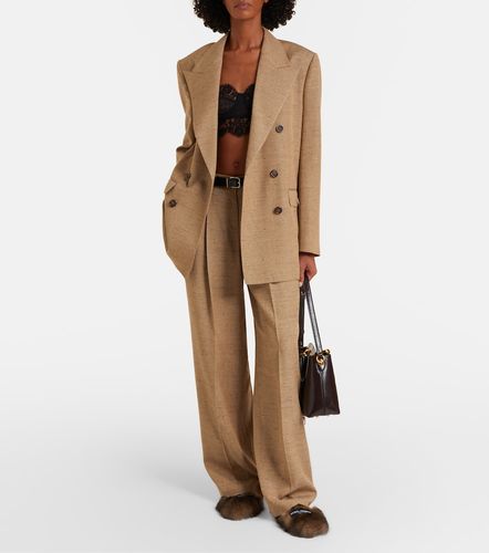 Pantalon large plissé ceinturé - Dolce&Gabbana - Modalova