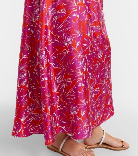 Robe longue Cartone en soie imprimée - Max Mara - Modalova