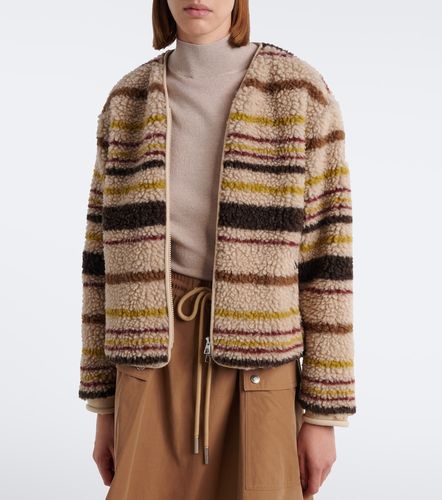 Veste en laine mélangée à rayures - Moncler - Modalova