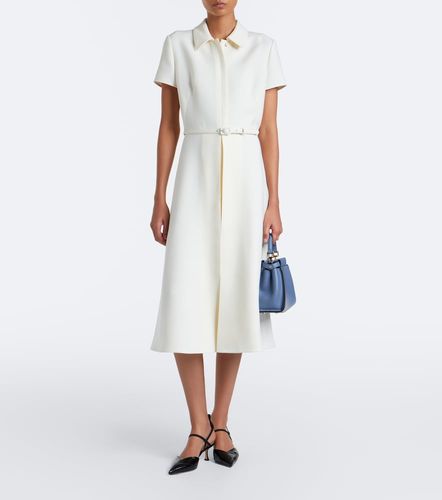 Fendi Robe midi en laine et soie - Fendi - Modalova