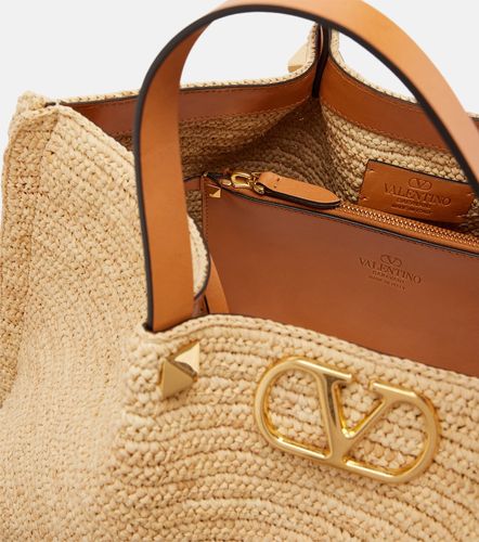 Cabas VLogo Medium en raphia - Valentino Garavani - Modalova