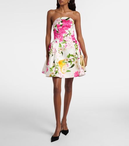 Robe Reese en lin et soie à fleurs - Leo Lin - Modalova