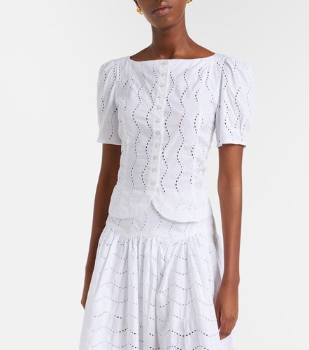 Top en coton à broderies anglaises - Polo Ralph Lauren - Modalova