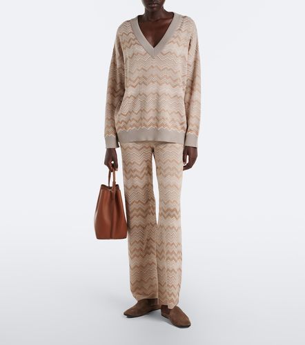 Pantalon évasé à motif Zigzag - Missoni - Modalova