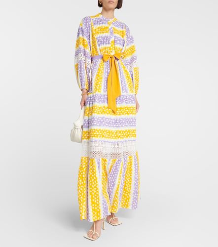 Robe longue brodée en coton - Diane von Furstenberg - Modalova