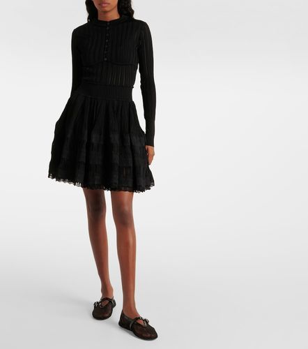 Alaïa Cardigan cropped en maille côtelée - Alaia - Modalova