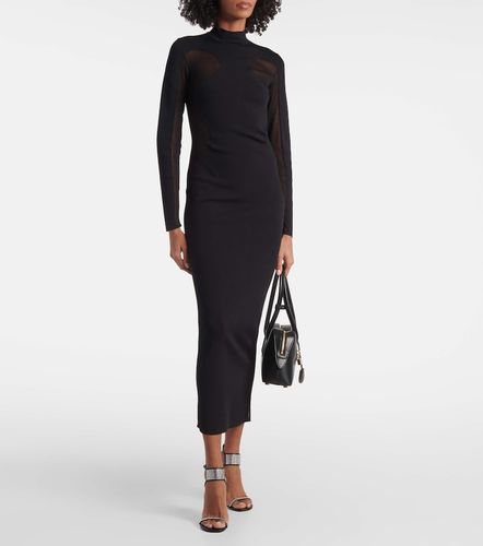 Robe longue Miracle en maille à empiècements en résille - Stella McCartney - Modalova