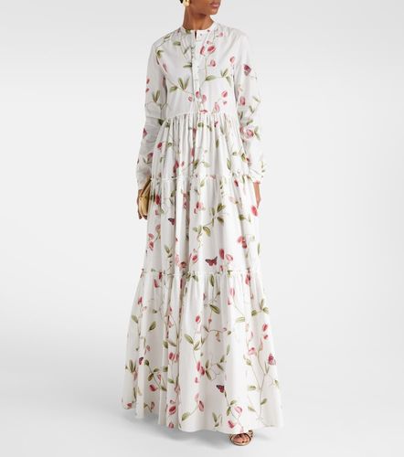 Robe longue en coton à fleurs - Giambattista Valli - Modalova