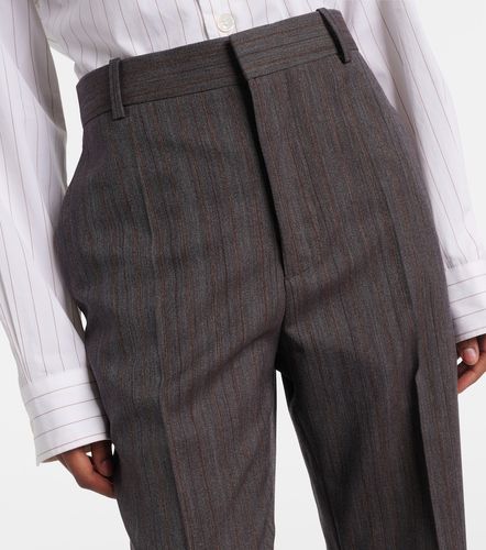 Pantalon évasé à taille haute en laine - Bottega Veneta - Modalova