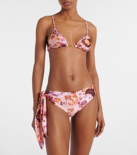 Chloé Culotte de bikini à taille basse et fleurs - Chloe - Modalova