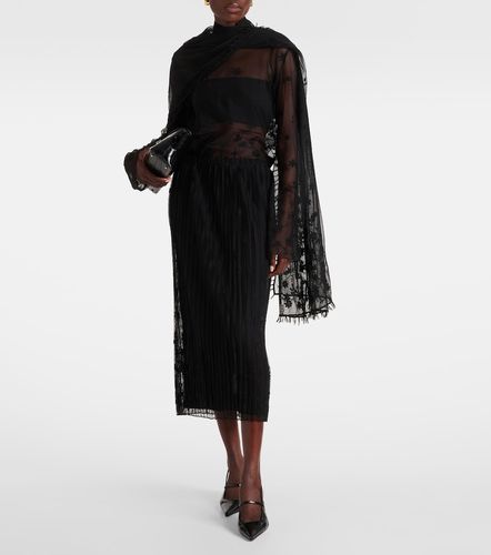Toteme Jupe midi brodée en tulle - Toteme - Modalova