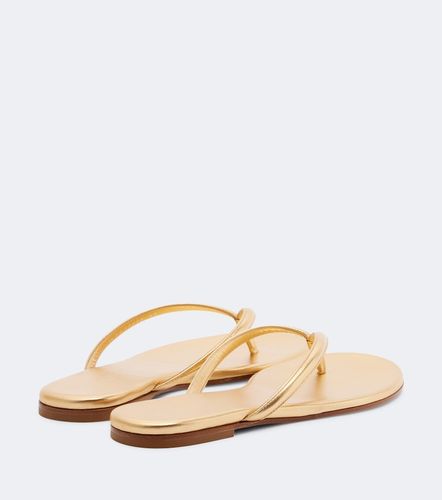 Tongs Calypso en cuir métallisé - Gianvito Rossi - Modalova