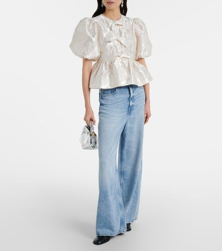 Ganni Blouse en jacquard de satin - Ganni - Modalova