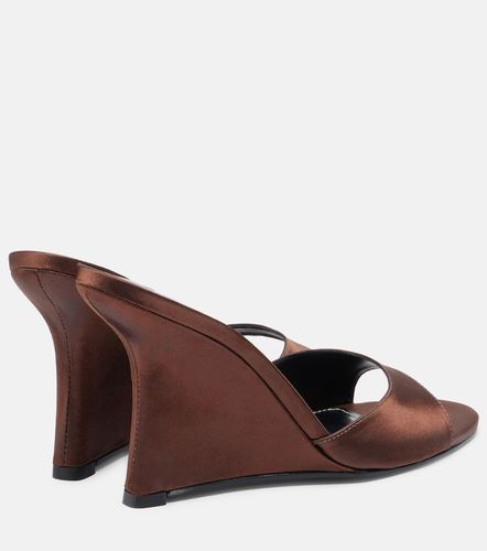 Mules compensées Brigitte en satin - Staud - Modalova