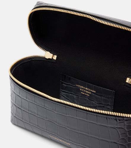 Sac vanity Vanity en cuir effet croco - Victoria Beckham - Modalova