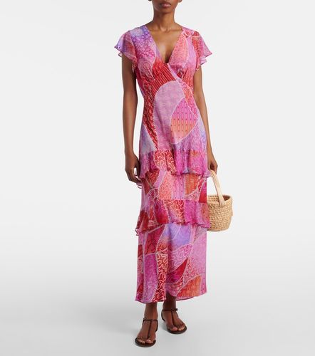 Robe longue Meena imprimée en soie - Rixo - Modalova