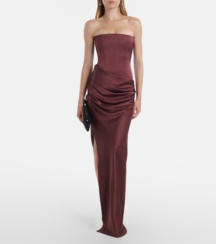 Robe longue en crêpe de satin - Alex Perry - Modalova