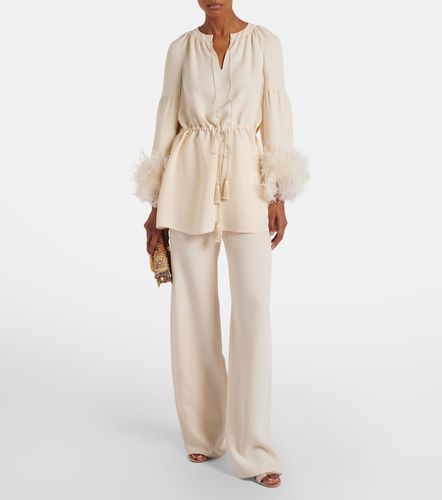Pantalon ample en Cady Couture - Valentino - Modalova
