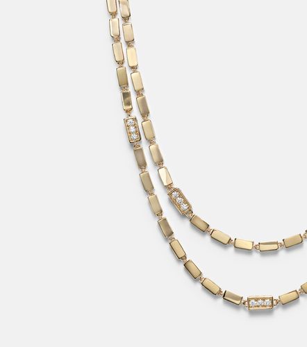 Collier Block-chain en or 18 ct et diamants - Suzanne Kalan - Modalova