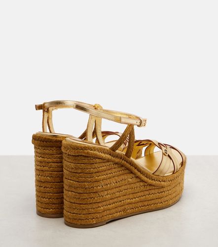Espadrilles compensées VLogo 120 en cuir - Valentino Garavani - Modalova
