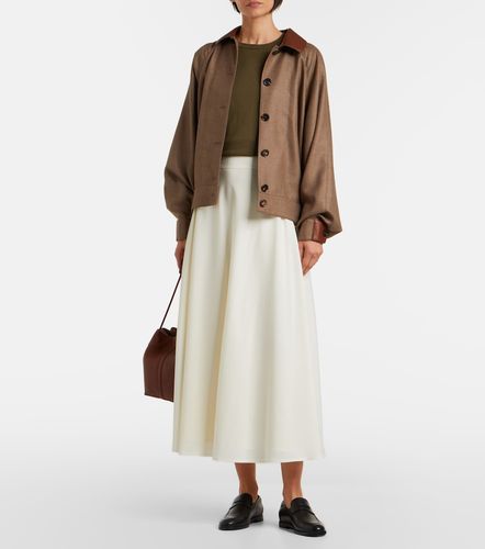 Jupe midi Kenzie en laine mélangée - Ralph Lauren Collection - Modalova