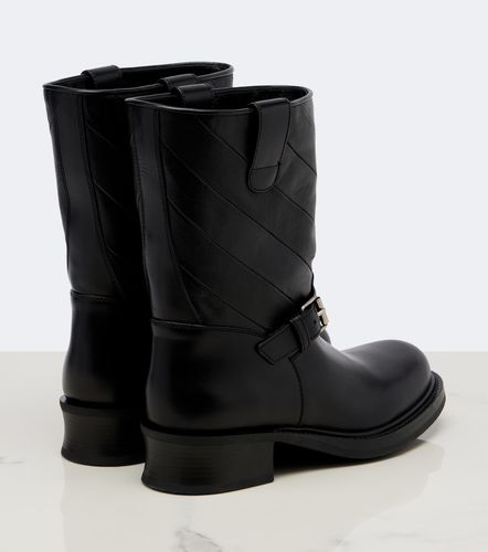 Bottes motardes VLogo en cuir - Valentino Garavani - Modalova