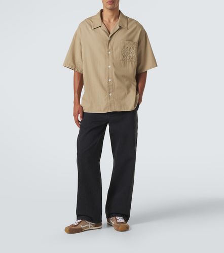 Loewe Jean wide à détail en cuir - Loewe - Modalova
