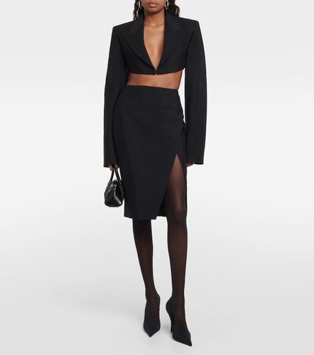 Mugler Jupe crayon taille haute - Mugler - Modalova