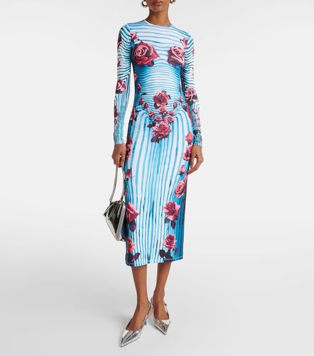 Robe en jersey à imprimé floral - Jean Paul Gaultier - Modalova