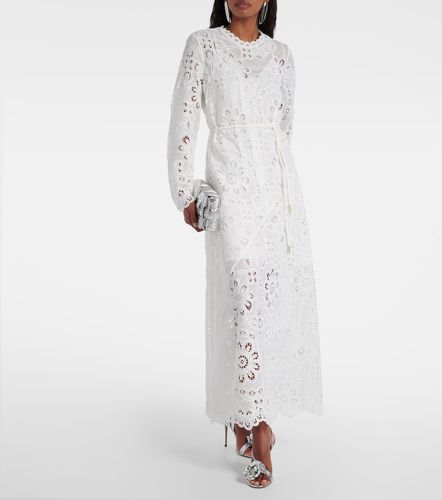 Robe longue Ottie en coton à broderies - Zimmermann - Modalova