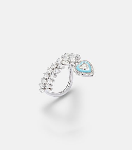 Bague Heart Of The Ocean en or blanc 18 ct et diamants - Kamyen - Modalova