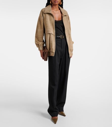 Veste bomber Beck en daim - Nour Hammour - Modalova