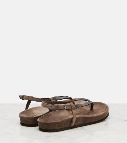 Sandales Monili en daim - Brunello Cucinelli - Modalova