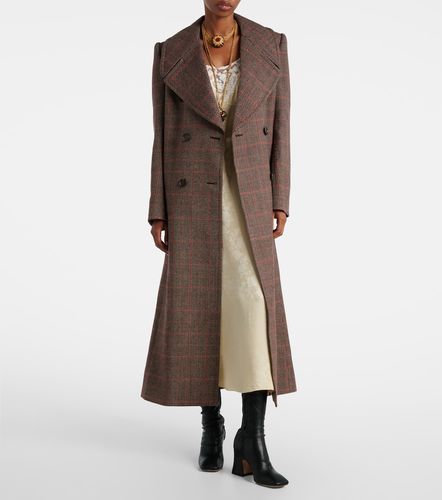 Chloé Manteau en laine vierge à carreaux - Chloe - Modalova