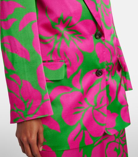 Blazer en satin à fleurs - Dries Van Noten - Modalova