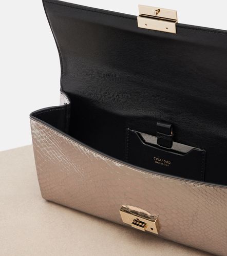 Pochette Jean en cuir métallisé à effet serpent - Tom Ford - Modalova