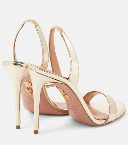 Sandales So Nude 105 en cuir métallisé - Aquazzura - Modalova