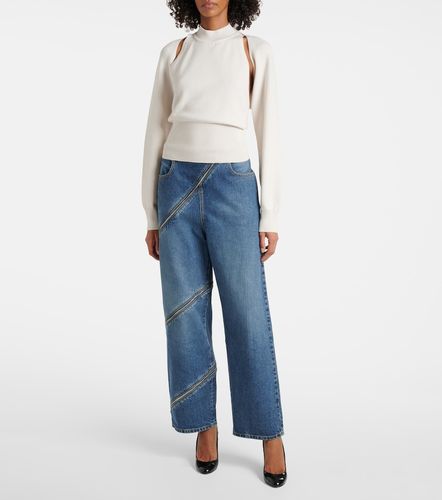 Alaïa Jean wide zippé - Alaia - Modalova