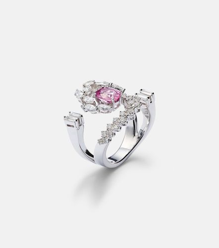 Bague Reign Supreme en or blanc 18 ct, diamants et saphir - Yeprem - Modalova