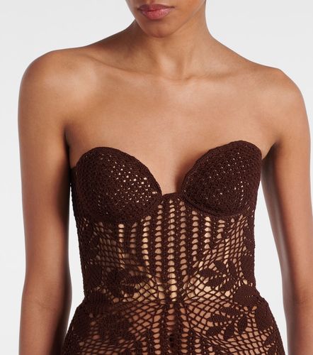 Robe bustier en crochet de coton - Magda Butrym - Modalova