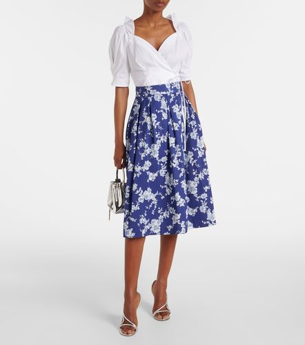 Jupe midi à fleurs - Carolina Herrera - Modalova