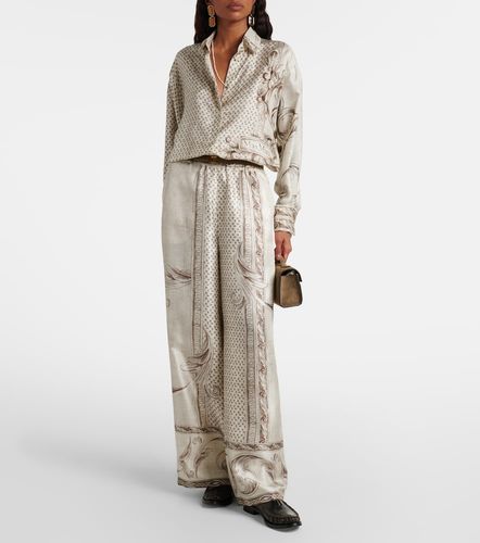 Chemise Grado imprimée en satin de soie - Max Mara - Modalova