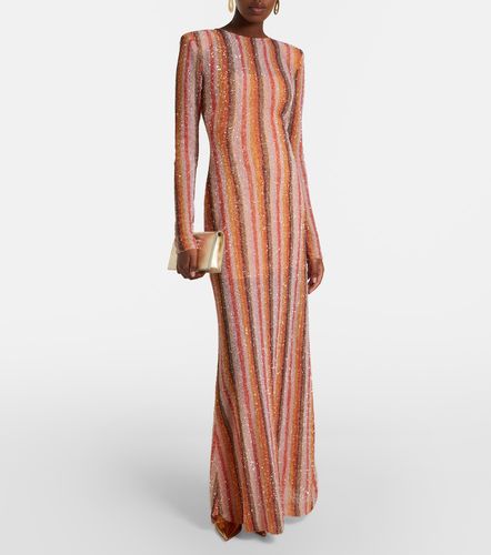 Robe longue Isadora à rayures et sequins - Rachel Gilbert - Modalova