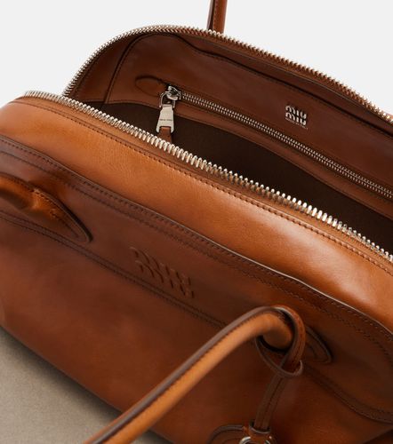 Sac bowling Vivant Medium en cuir - Miu Miu - Modalova