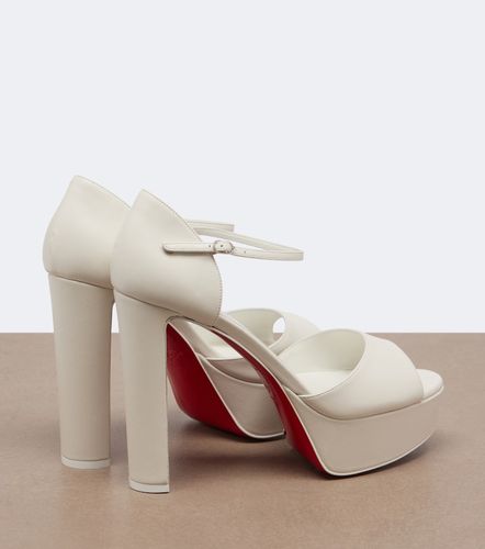 Sandales à plateau Sandaloo en cuir - Christian Louboutin - Modalova