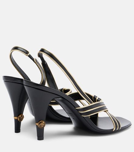 Sandales slingback Gianni en cuir - Versace - Modalova