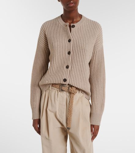 Cardigan en cachemire et laine mélangés - Brunello Cucinelli - Modalova