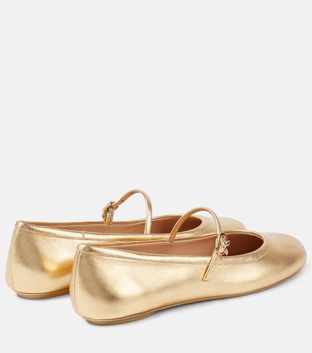 Ballerines Carla en cuir métallisé - Gianvito Rossi - Modalova