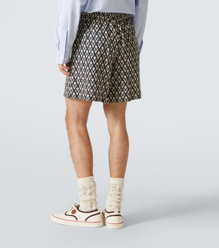 Valentino Bermuda Toute La V en lin - Valentino - Modalova